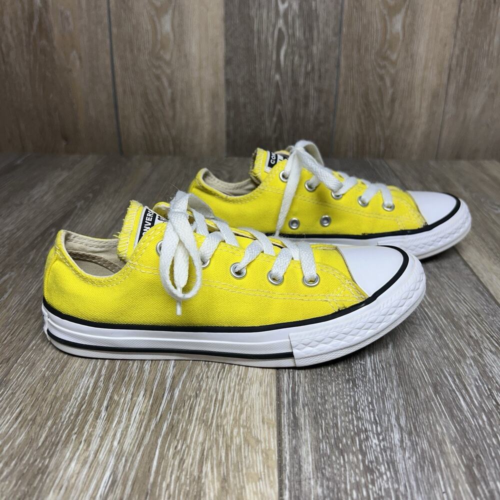 Converse All Star Low Fresh Yellow 355735C Kids Youth US Size 1 Sneaker Shoes